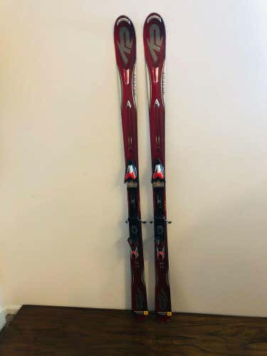 K2 Apache Stryker Downhill Skis 174 cm. Marker Mod 12 Bindings NICE!