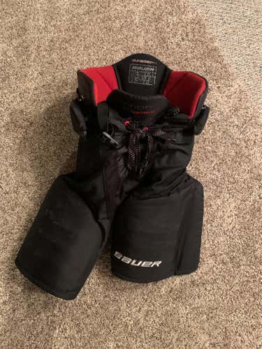 Black Senior Small Bauer Hockey Pants