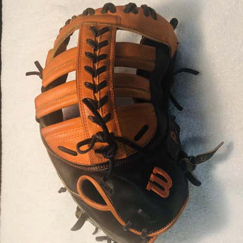 Black High School/College First Base A2000 12" Baseball Glove