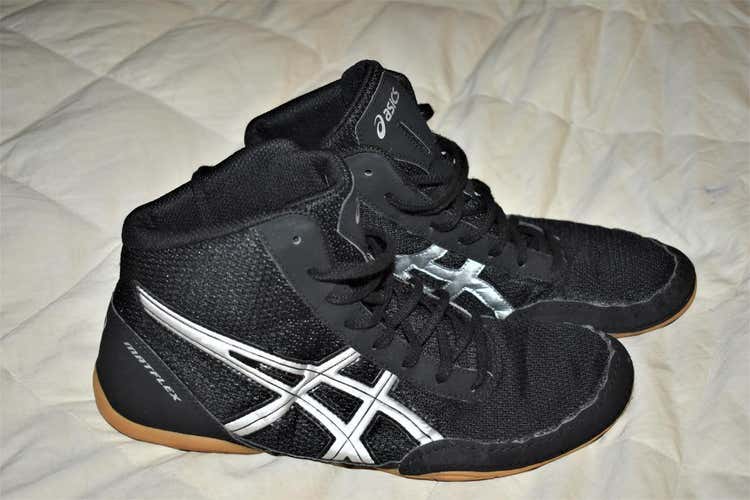 Asics Matflex Wrestling Shoes,  Black, Size 10 - Top Condition