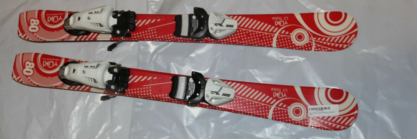 NEW Kids skis Shape Girl's Snow Skis + adjustable Tyrolia SX4.5 white Bindings 80cm NEW