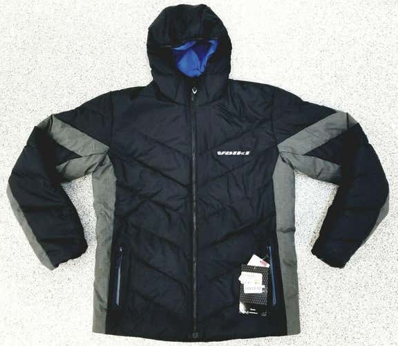 NEW Men's Volkl Yellow Down Jacket  Black  2XL No Trades