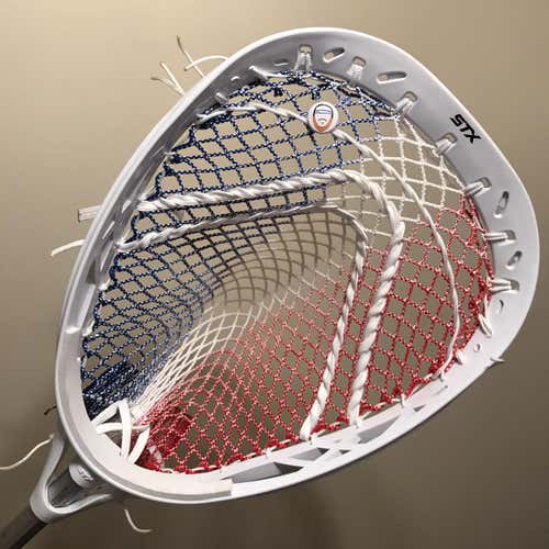 New Strung Eclipse Goalie Head Strung W/ Mean14 USA Semi Soft Mesh