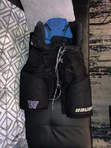 Black Senior Large Bauer Nexus 1N Pro Stock Hockey Pants