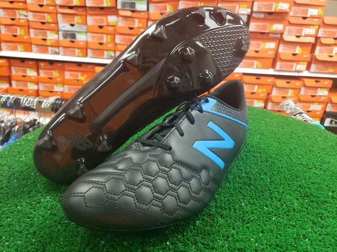 NEW BALANCE Mens Visaro 1.0 Liga FG Soccer Clests Black Blue Size 12 NEW w/o BOX FIRM PRICE