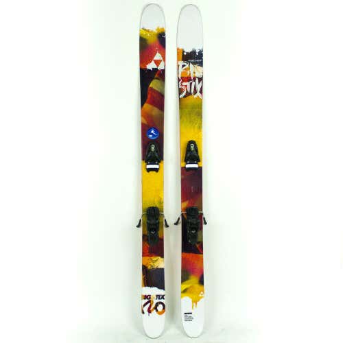 179 Fischer Big Stix 120 Freestyle Powder Skis with Tyrolia Peak 15 Binding USED