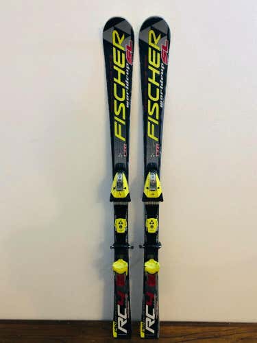Fischer RC4 World Cup Race Skis Slalom 140 cm Kids Jr Junior Boys Girls Children