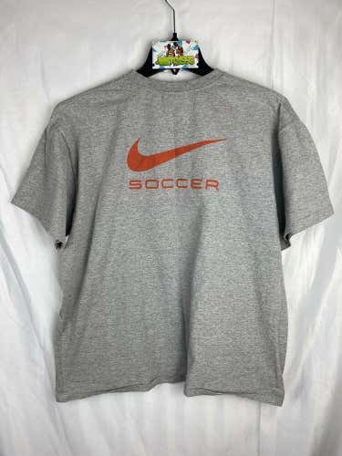 Nike 2004 Harvest Cup Gray Tag Vintage Grey Vtg Men’s T-Shirt Sz L Rare Soccer