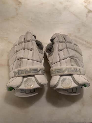 White  Player Maverik M4 12" Lacrosse Gloves