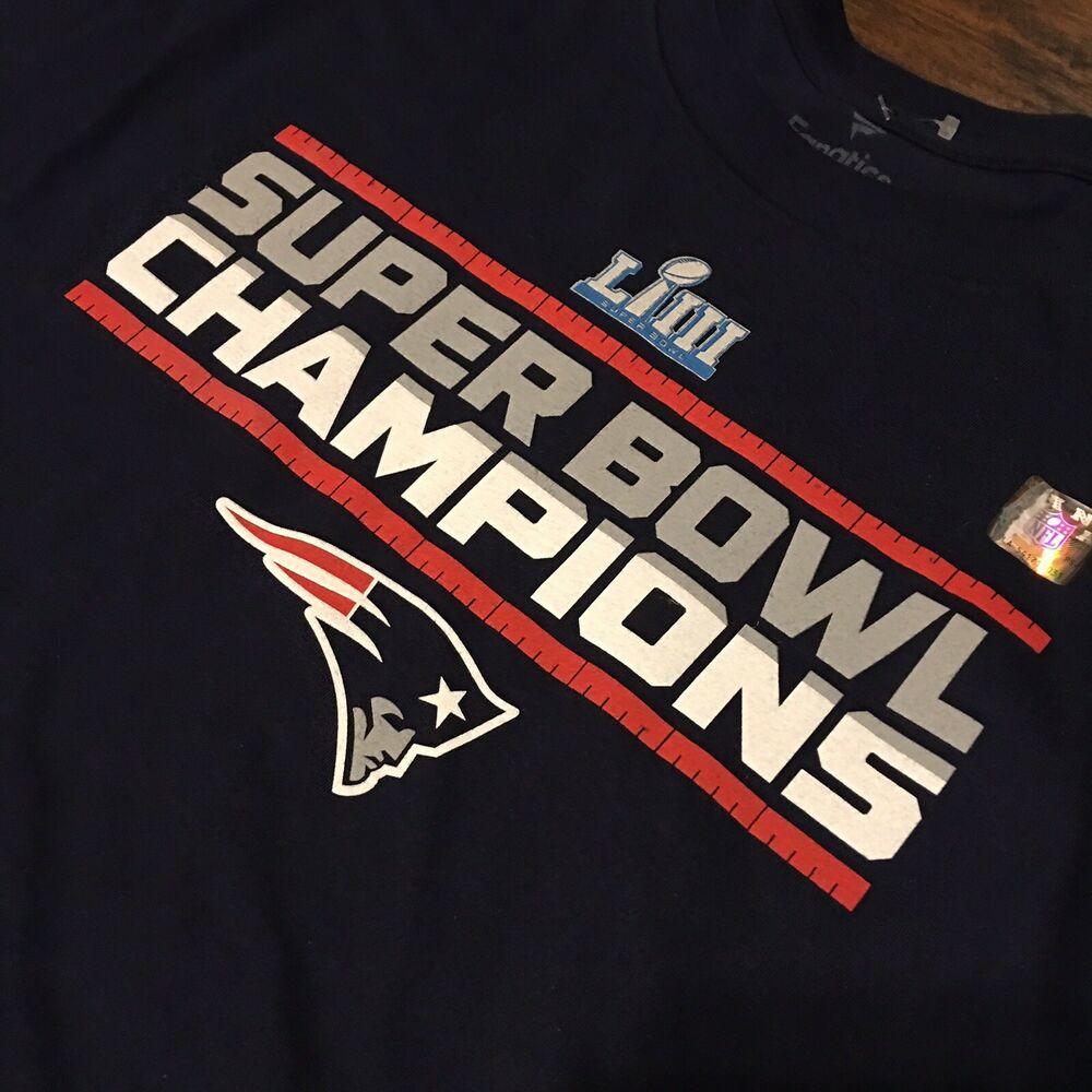New England Patriots S/S Shirt Patriots 4x Super Bowl Champs Youth Clothing NWT 