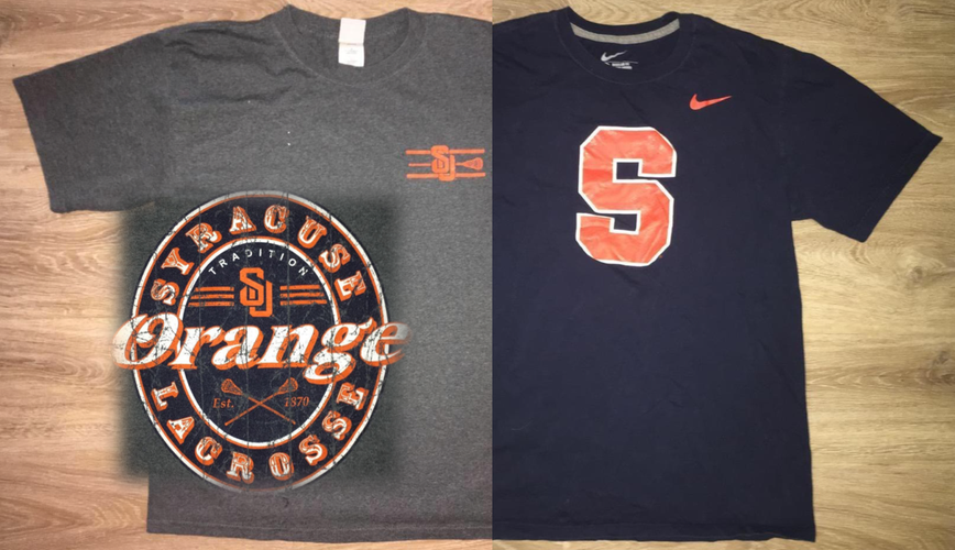 (Large) Bundle: Vintage Brine Syracuse Orange Tradition Shirt & Nike Syracuse Orange Block S Shirt