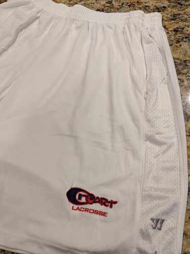 White New Adult Men's XXL Warrior Shorts - Croart Logo