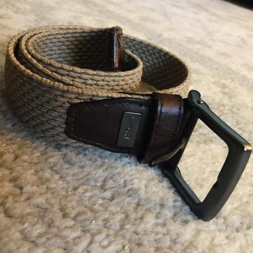 Men's Small Nike Stretch Woven Belt (Khaki)