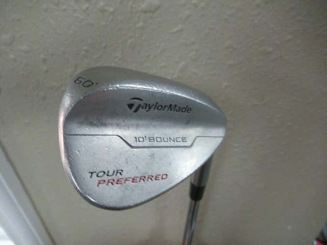 2014 TAYLORMADE TOUR PREFERRED 60 DEGREE LOB WEDGE BOUNCE 10* KBS REGULAR STEEL