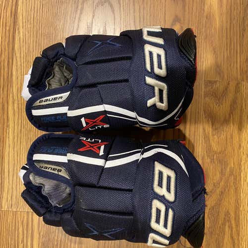 Blue Senior Bauer Vapor 1X Lite 13"  Gloves