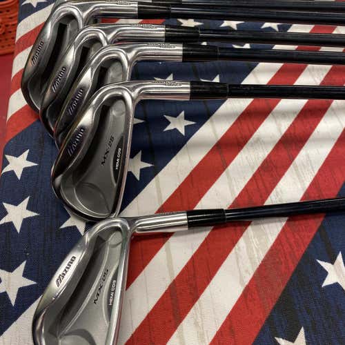 Men's RH MizunoMX 25 Regular Flex Graphite Shaft Iron Set(3i-PW)- 143364