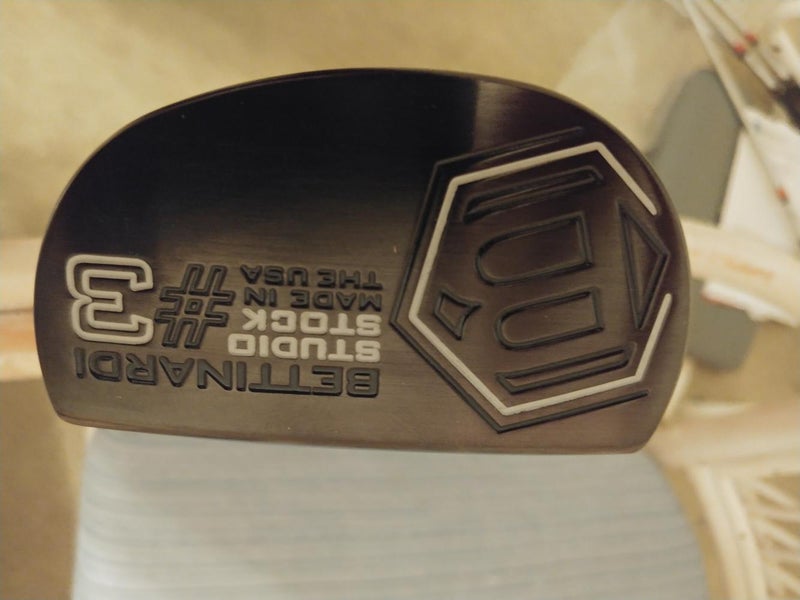 Men's Bettinardi Right Handed Mallet Blackout Studio Stock 3 Putter 34"