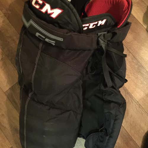 Black Senior Large CCM U+CS Hockey Pants