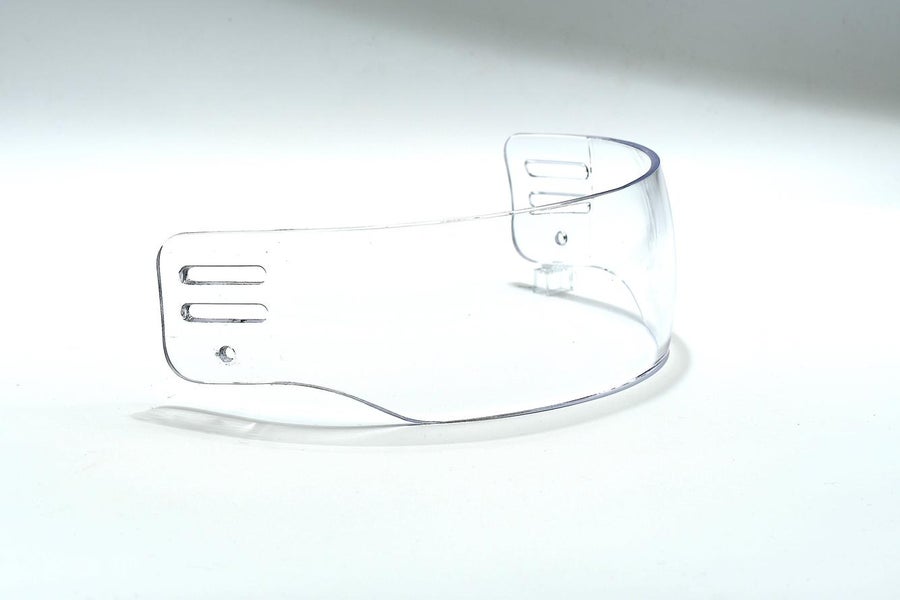 5-Pack Ronin R5 Hockey Visor (Straight-Cut) Clear - Used (Hardware included)