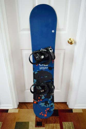 LTD TRACER SNOWBOARD W/BAG SIZE 132 CM WITH SMALL SIMS BINDINGS