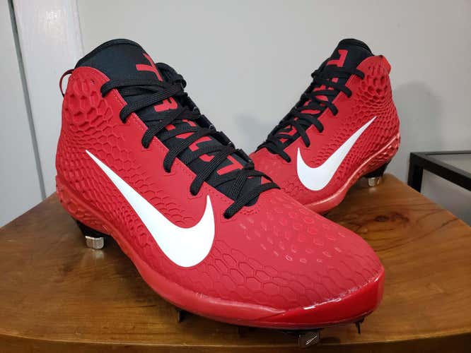 Nike Force Zoom Trout 5 Baseball Cleats Red Black White