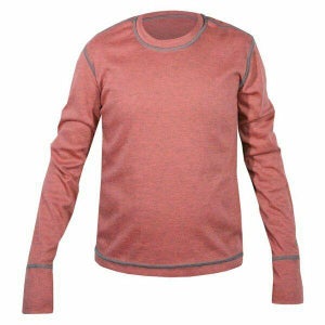 New  Hot Chillys Girls Geo-Pro Base Layer Top Rose Heather L Large Youth No Trades