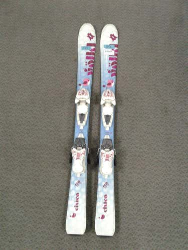 Used Volkl Chica 110 Cm Downhill Ski Girls Combo