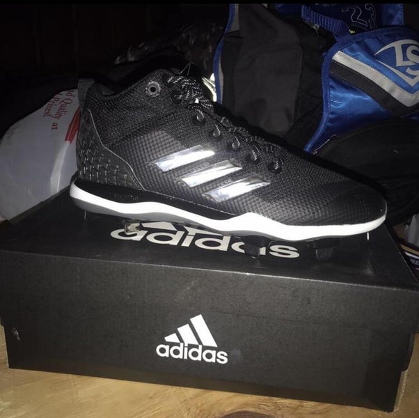 Black Men's Metal Cleats High Top