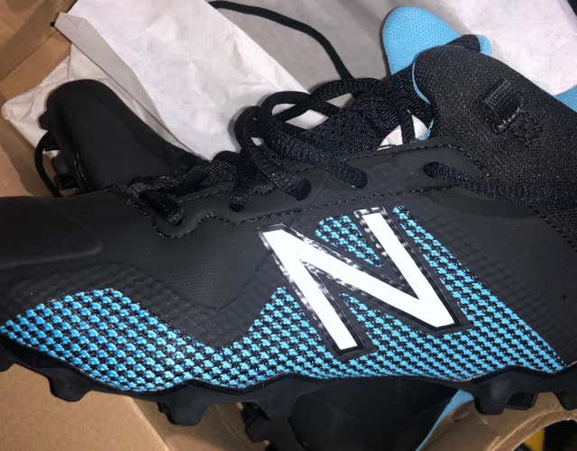 Black New Balance Freeze 4Y Wide LAX Lacrosse Unisex Molded Cleats High Top