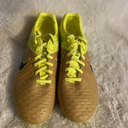 *Brand New*Nike Magista Opus LTHR FG Tech Craft AC Soccer Cleats Volt/rown (Mens Size 8.5)