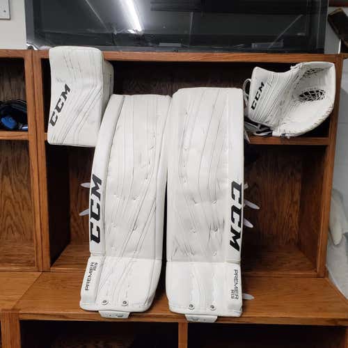 White Senior 34" Regular Premier R1.9 Goalie Full Set