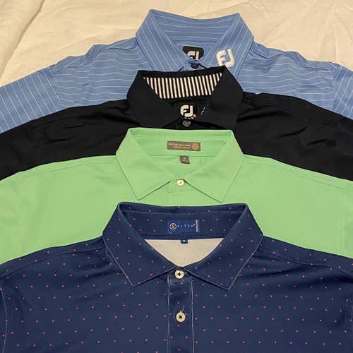 Men's Medium Footjoy/Stitch/Peter Miller shirts