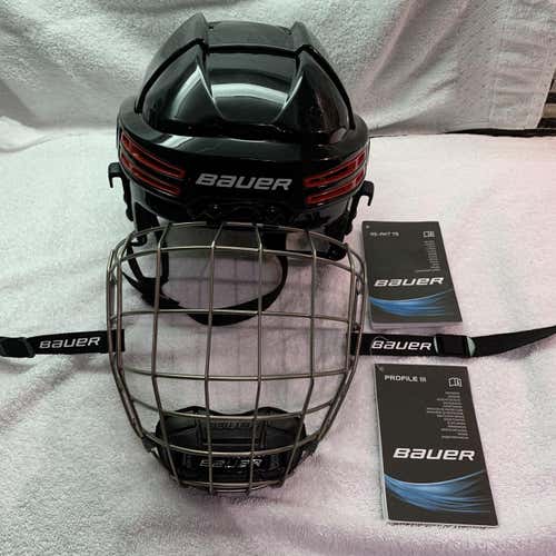 Black NEW MEDIUM  Bauer Re-Akt 75  Helmet