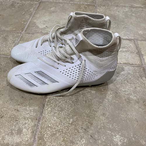 White Men's Molded Cleats High Top