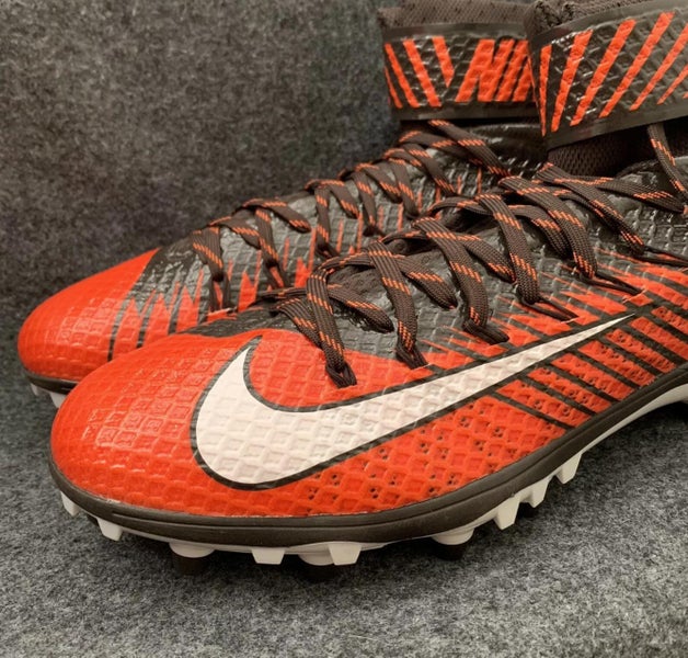 Nike Force Lunarbeast TD Football 847588 808 Orange Brown Cleats Size 14 | SidelineSwap
