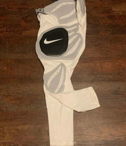 Nike Pro Hyperstrong White Hard Plate Football Girdle Pants Sz M 850920-100 $125