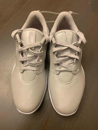 NIKE Women’s Roshe G Tour Golf Shoe AR5582-003 Grey Metallic L Size 8.5