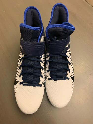 Nike Alpha Menace Pro 2 TD Football Cleats White Blue  AQ3209-104 Size 10.5