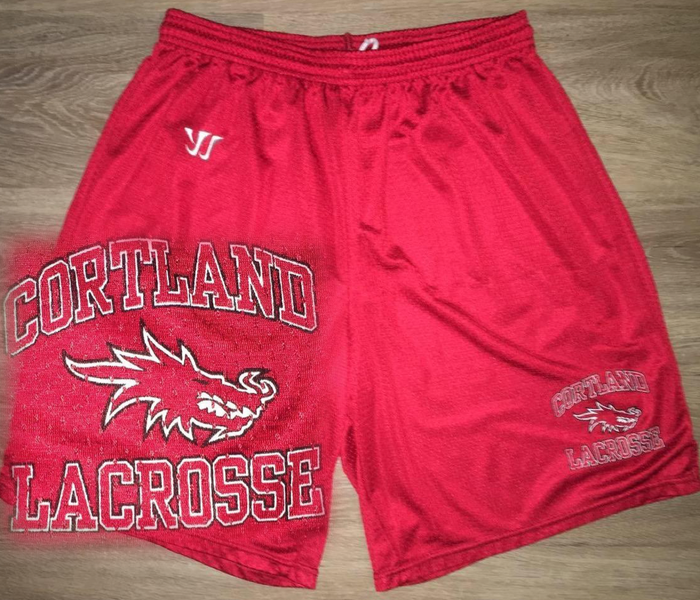 (XL) Warrior Cortland Red Dragons Team-Issue Shorts