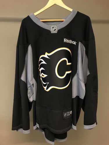 Reebok Edge Calgary Flames Pro Stock Goalie Practice Jersey