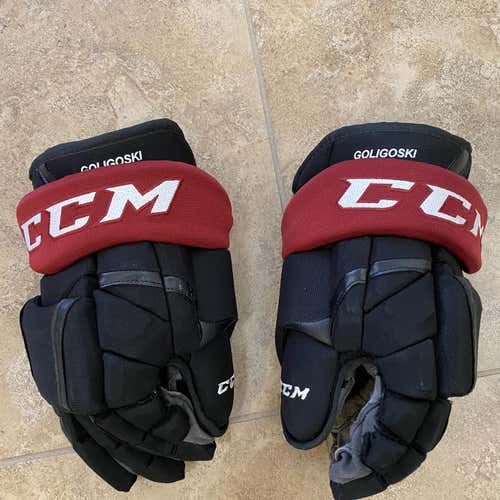 Black Senior CCM Pro Model 14" Pro Stock Gloves