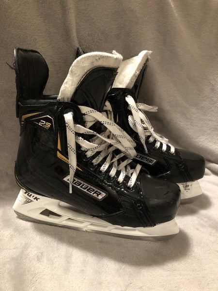 Senior Bauer Supreme 2S Pro Hockey Skates EE (Extra Wide) Pro Stock Size 7 **CUSTOM TONGUE**