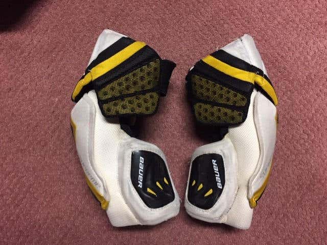 Junior Large Bauer Supreme Elbow Pads Pro Stock