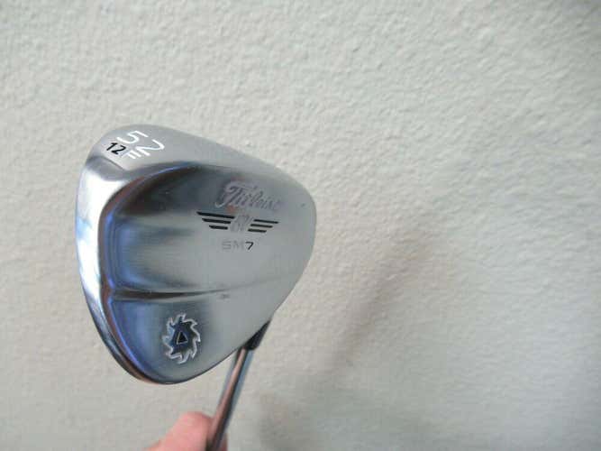 REAL CLEAN TITLEIST VOKEY SM7 CHROME GAP WEDGE 52* F GRIND Z CORD 12* BOUNCE
