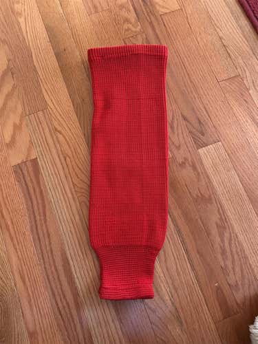 Red Junior Medium Easton Socks