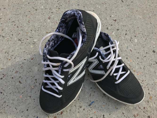 Black Adult Men's Men's 10.5 (W 11.5) Metal Cleats New Balance