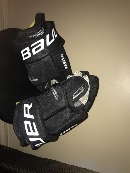 Black Senior Bauer Supreme S150 13" Pro Stock Gloves