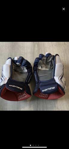White Senior Bauer Vapor X800 Lite 14" Gloves