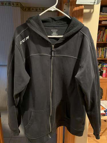 CCM Hooded Zip Up Sweatshirt XL