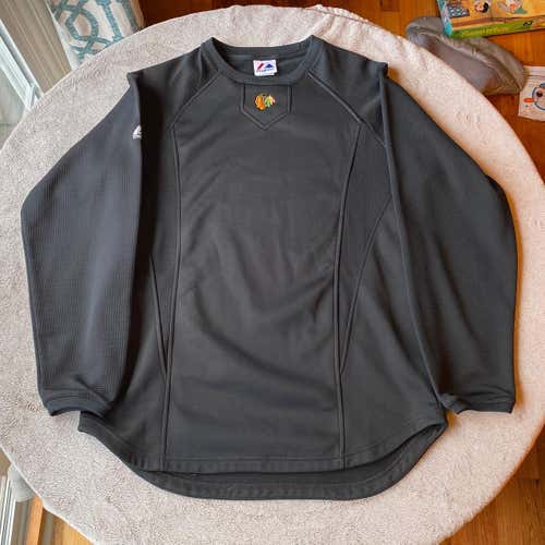 Chicago Blackhawks Majestic Therma Base Sweatshirt M